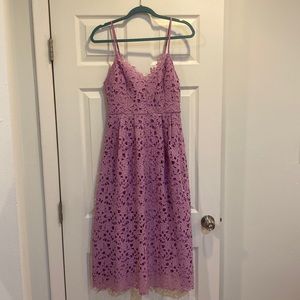 ASTR LACE MIDI DRESS